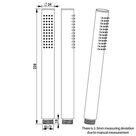 10 inch 250mm Round Brushed Nickel Twin Shower Station Top Water Inlet